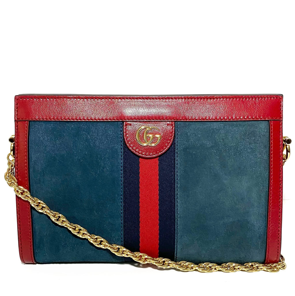 Ophidia small suede & leather crossbody bag hot sale