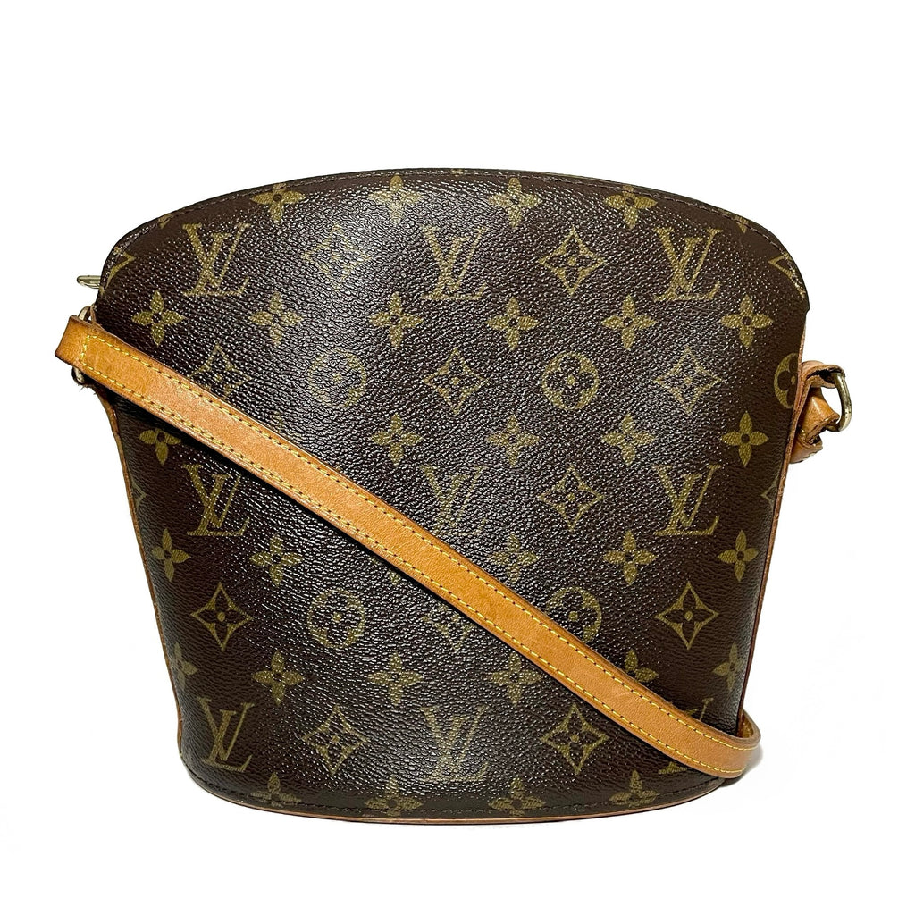 Louis Vuitton Vintage - Monogram Drouot - Brown - Monogram Canvas and  Vachetta Leather Crossbody Bag - Luxury High Quality - Avvenice