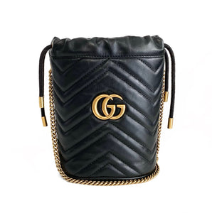 GG Monogram Enveloppe Pochette – CAVIAR GAUCHE